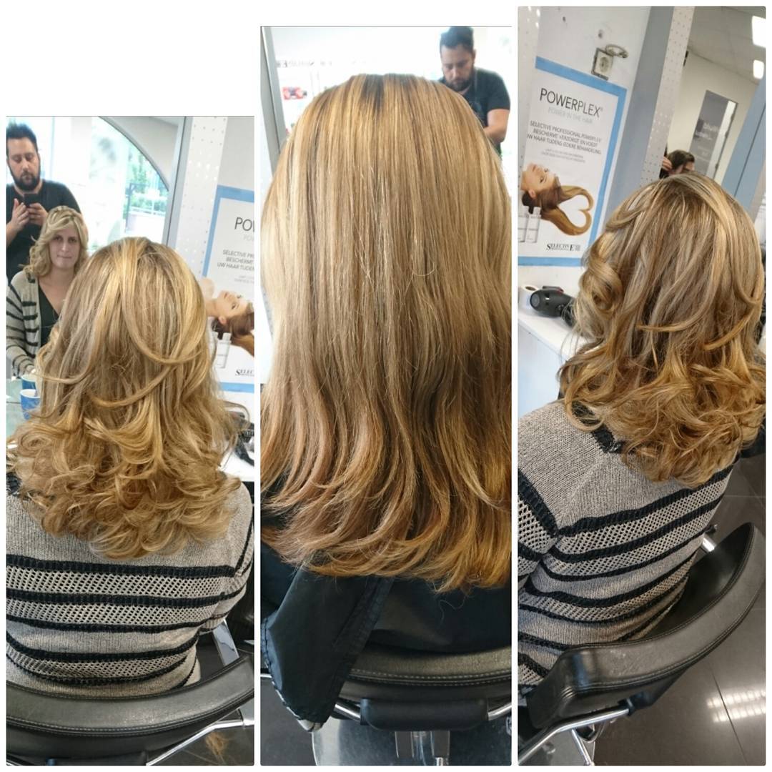 Knip- en stylingresultaat bij Hairstudio Veghel