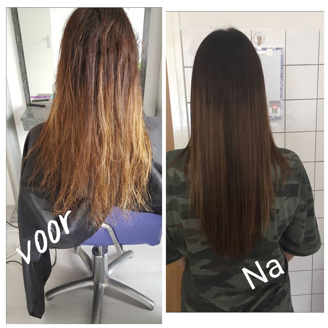 Knip- en stylingresultaat bij Hairstudio Veghel