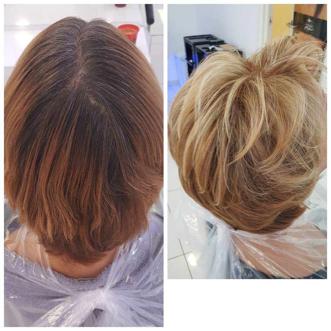 Knip- en stylingresultaat bij Hairstudio Veghel