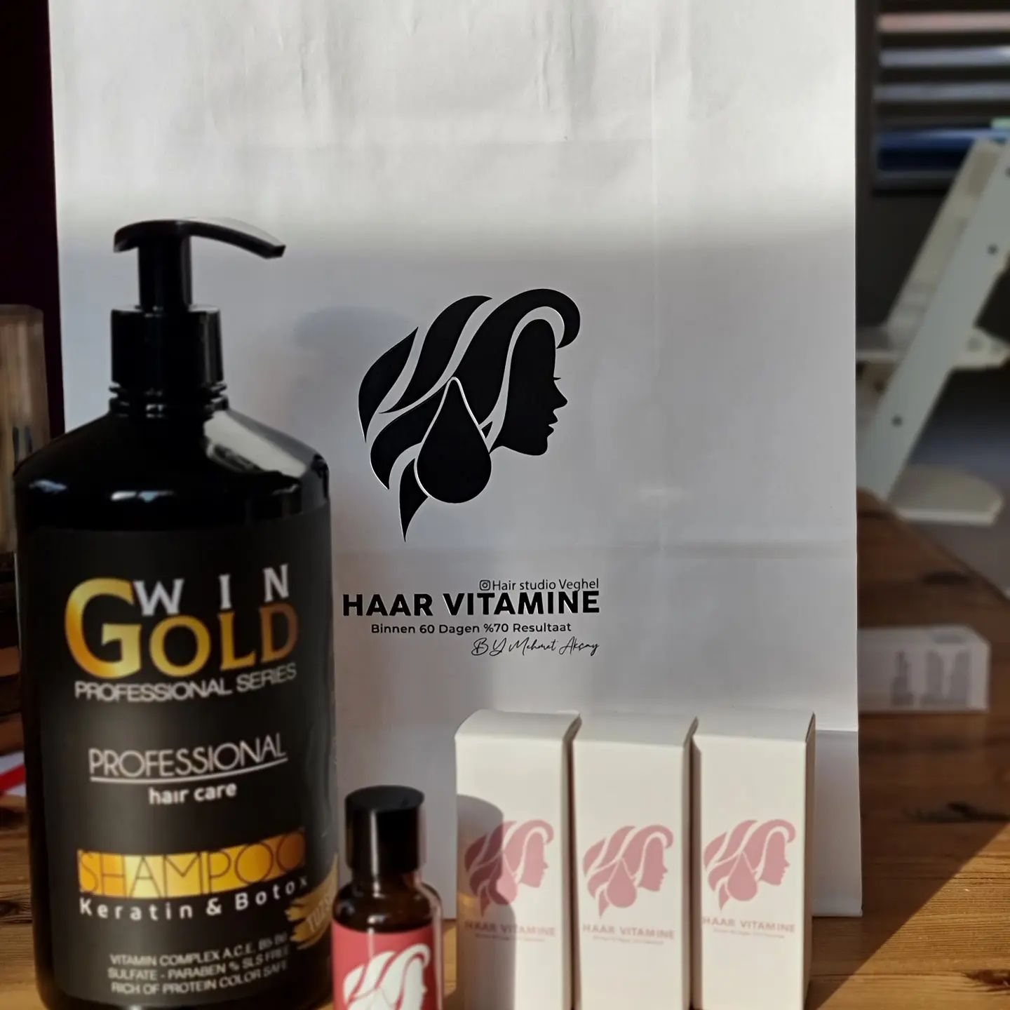 Knip- en stylingresultaat bij Hairstudio Veghel